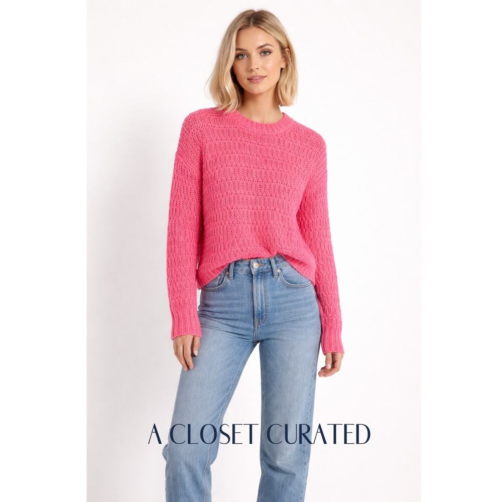 Anine Bing Juliette Sweater XS Pink NEW